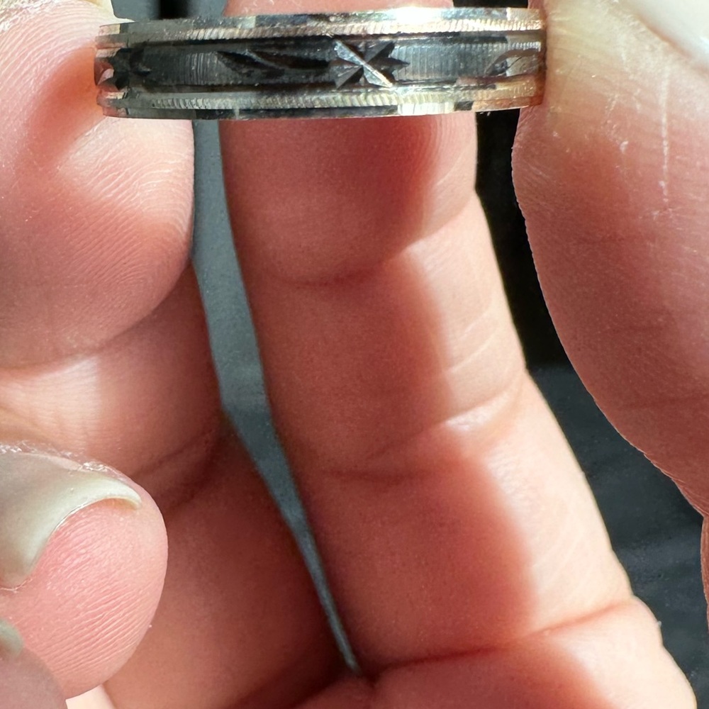 BRAND NEW!! Moissanite engagement ring with diamond wedding band hers and his - Picture 2 of 7